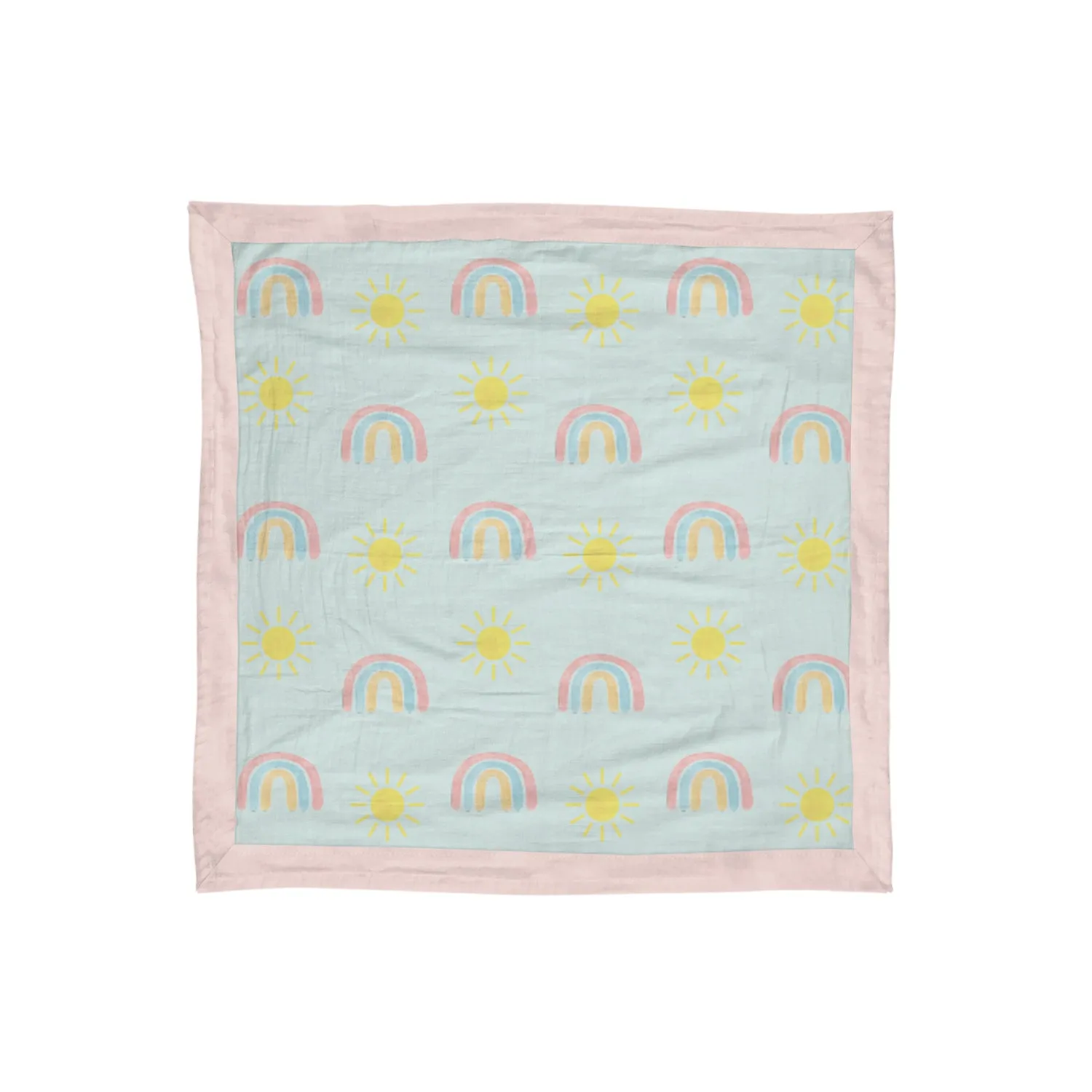 *Rainbows & Sunshine Muslin Security Blanket