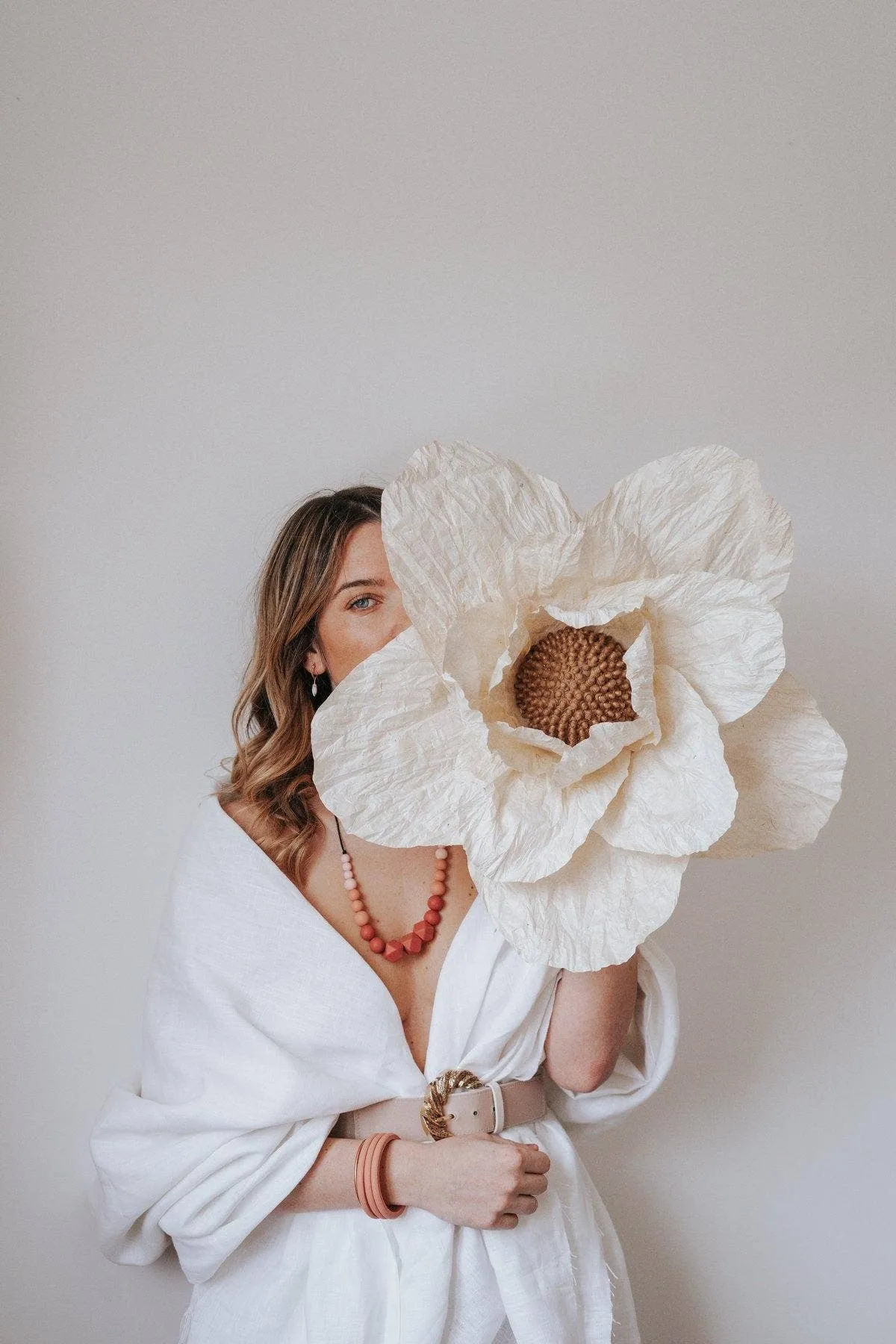 Solène | Breastfeeding, wearing and teething jewelry: Terracotta (Terracota-Nude-Pearl Pink)