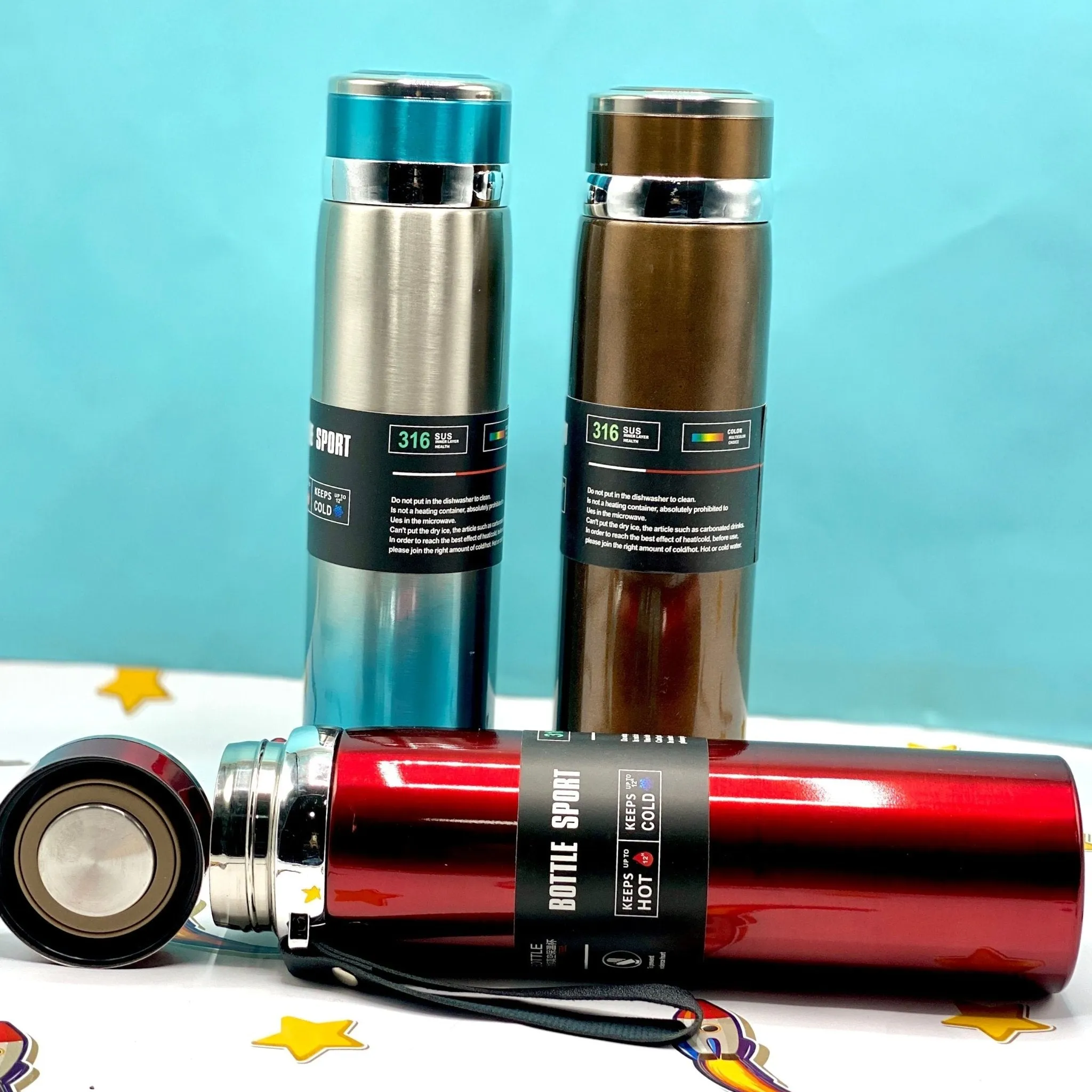 Students School Stainless Steel Water Bottle