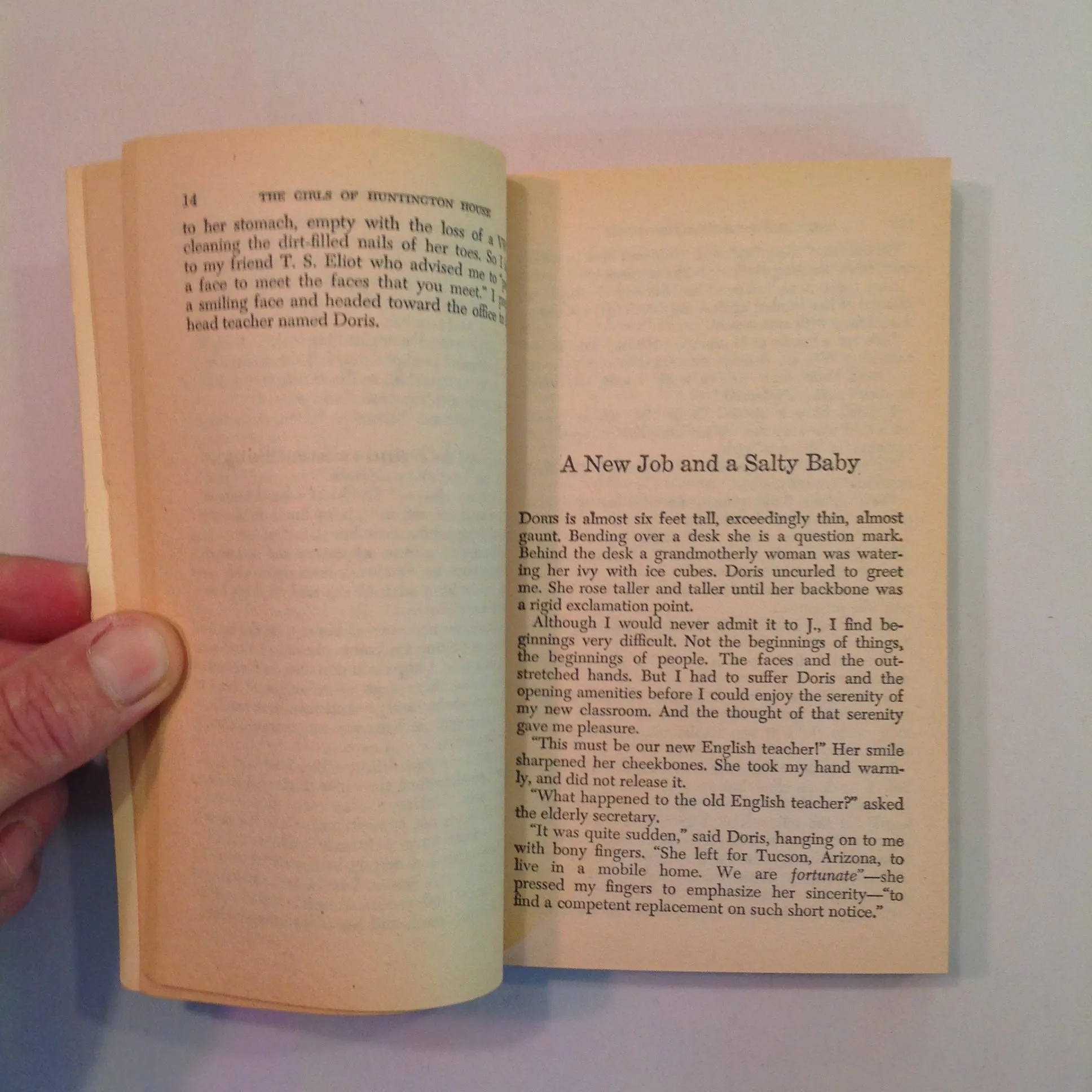 Vintage 1981 Mass Market Paperback The Girls of Huntington House Blossom Elfman Teen Pregnancy